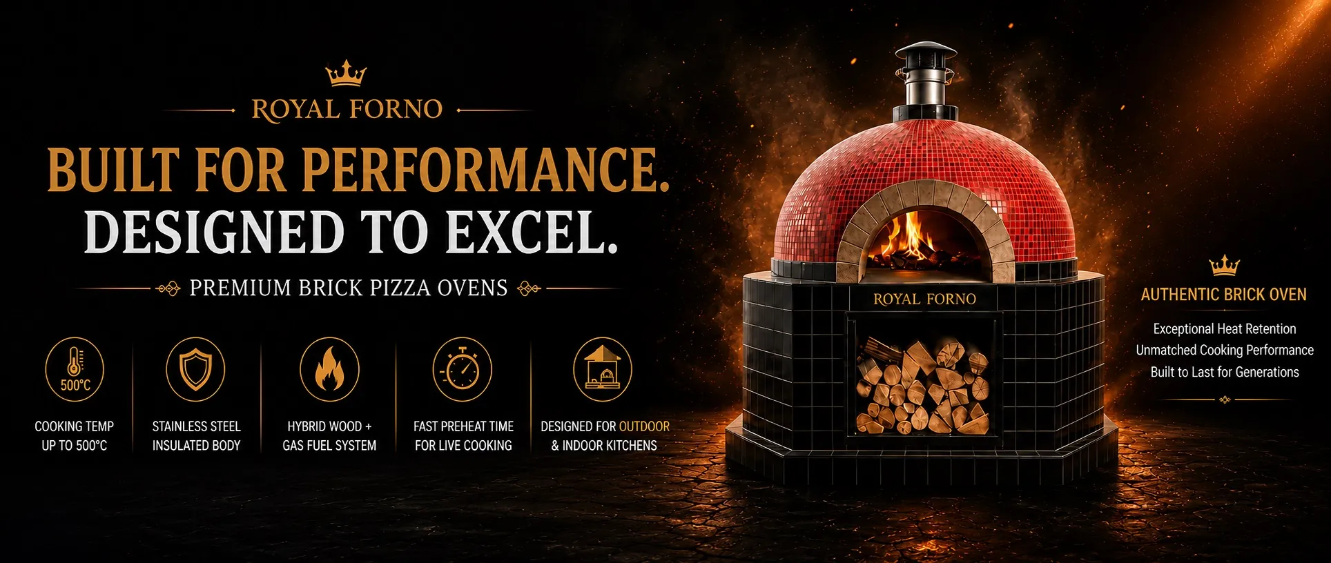 wood fired pizza oven
